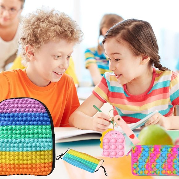 New Fidget School Backpack, Pop--It Backpack for Teens and Kids Backpacks - Picture 9 of 10